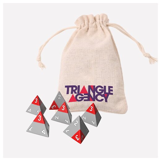 Triangle Agency - Set de dés & pochette