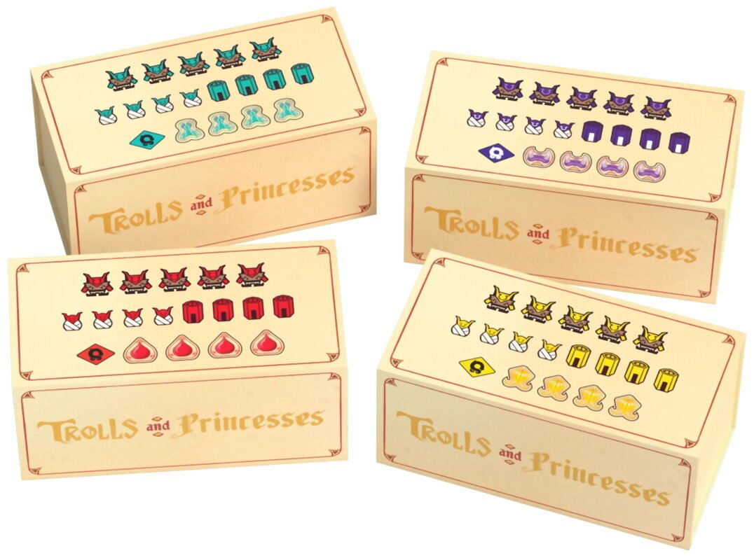 Trolls And Princesses - Magnetic Boxes Storage System