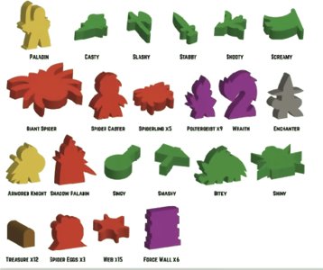 Vast - The Mysterious Manor Wooden Meeples