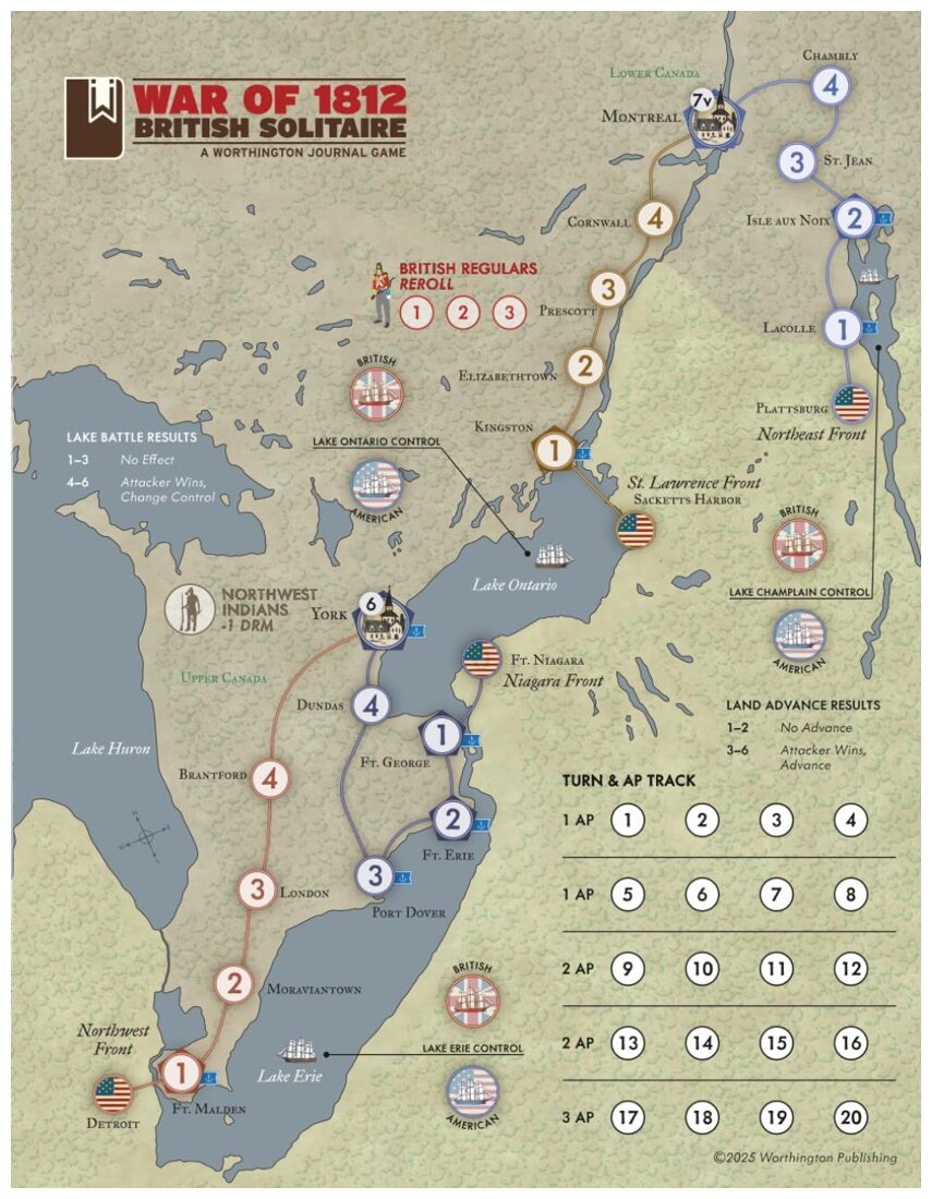 War of 1812 - British Solitaire
