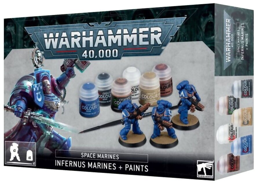 Warhammer 40k - Space Marines - Infernus Marines + Paints