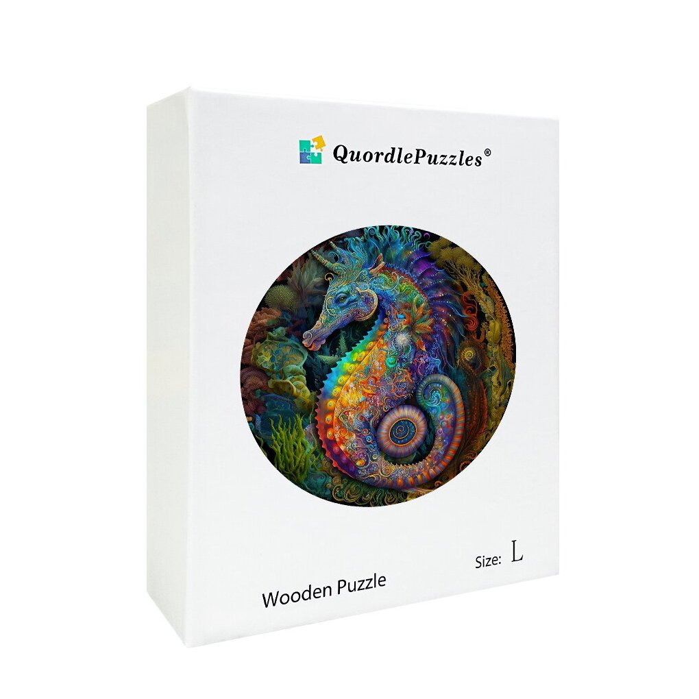 Wooden Puzzle - Mandala Hippocampe
