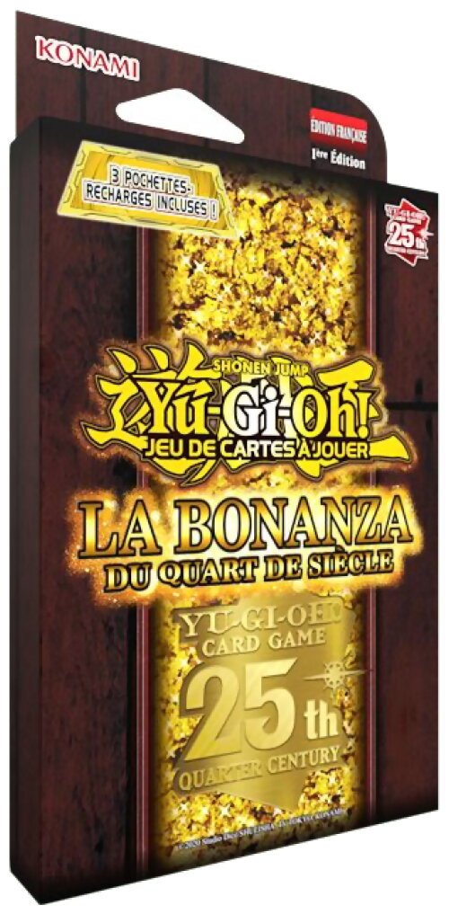 Yu-Gi-Oh! - Pack de 3 boosters - La Bonanza du quart de siècle