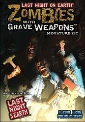 Zombies with Grave Weapon Miniature Set
