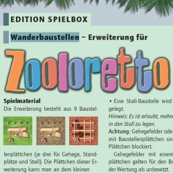 Zooloretto : chantiers de construction