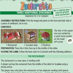 Zooloretto : Trois bâtiments supplémentaires